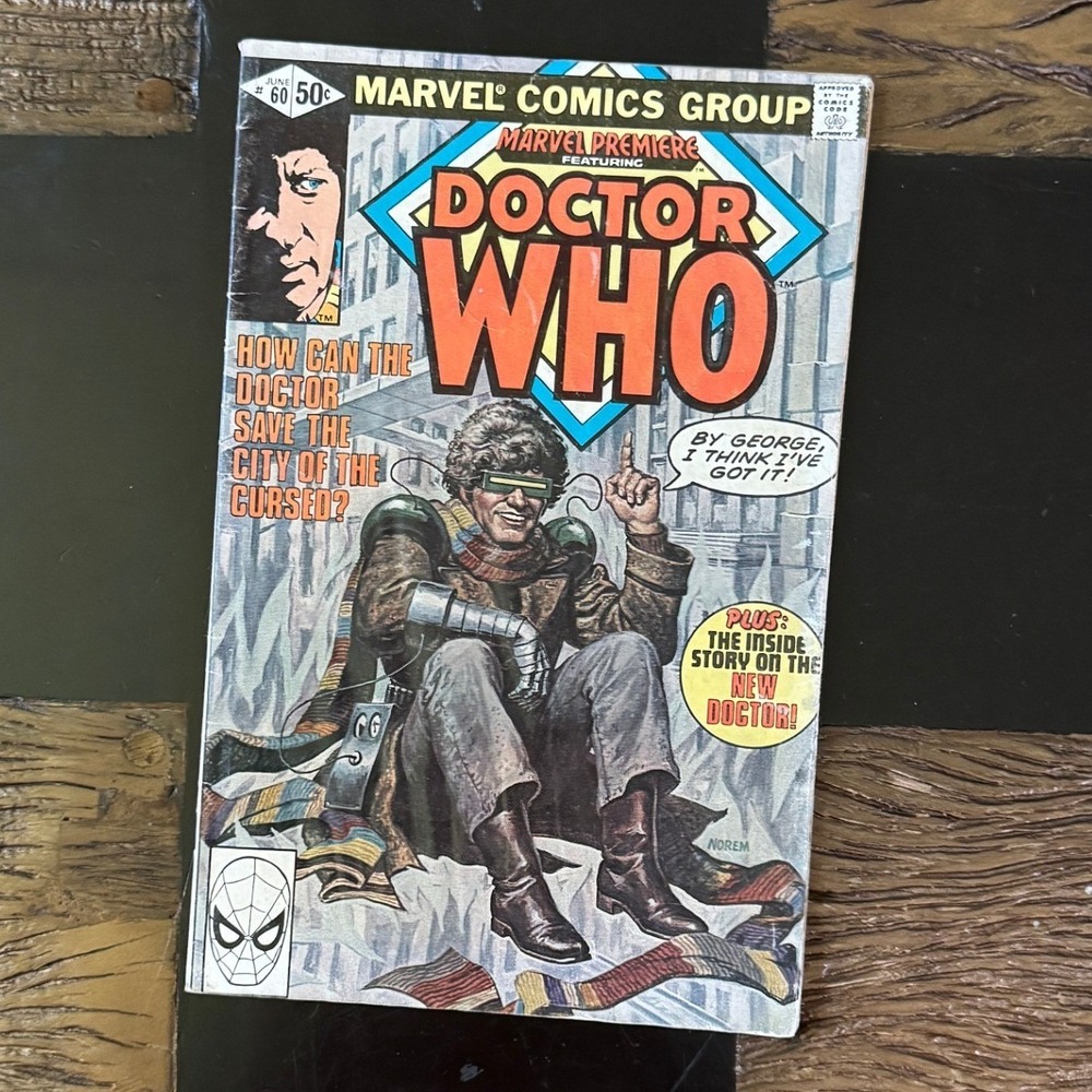 Marvel Premiere 60 Doctor Who Fourth Doctor Tom Baker Marvel Comics 1981 June